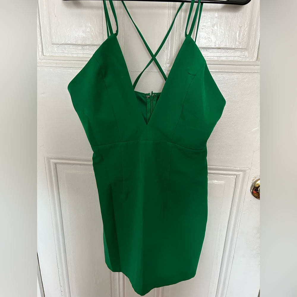 Forever 21 Vibrant Green Mini Dress